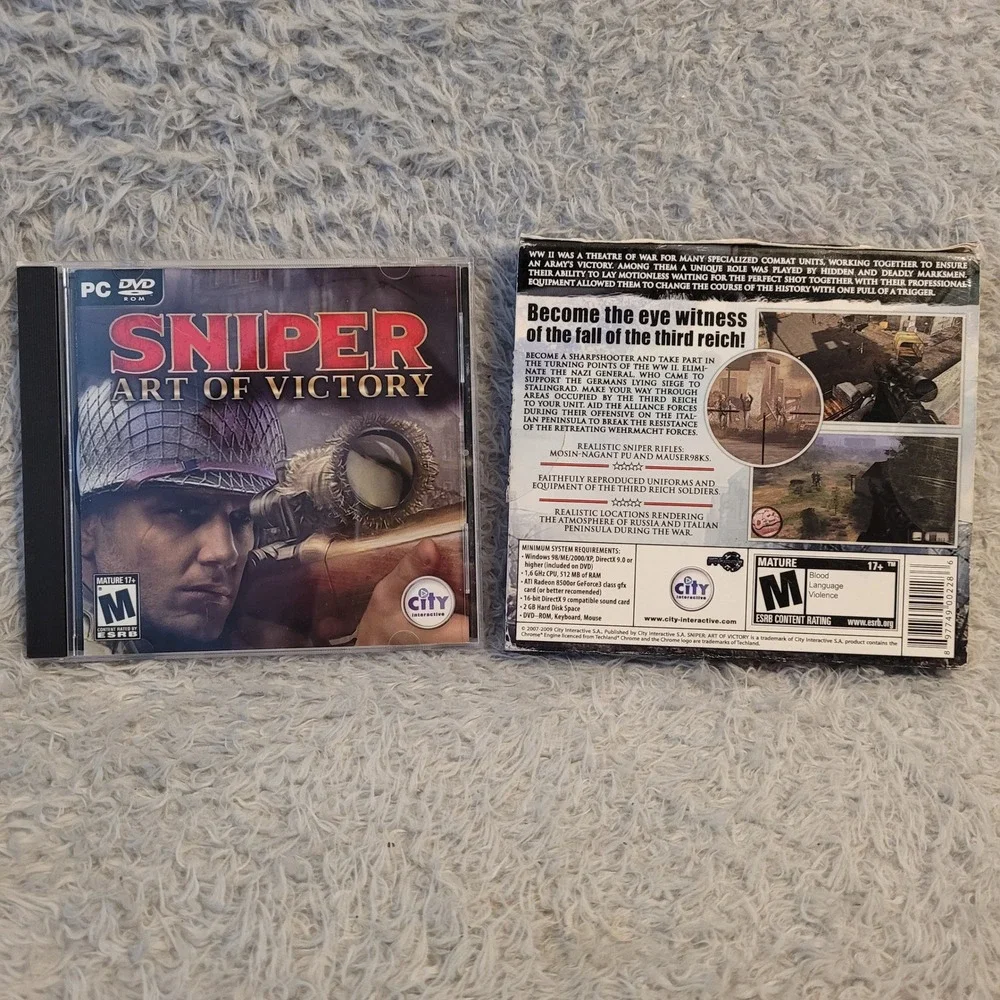 Sniper Art of Victory City Interactive (PC DVD-ROM, 2008)‎